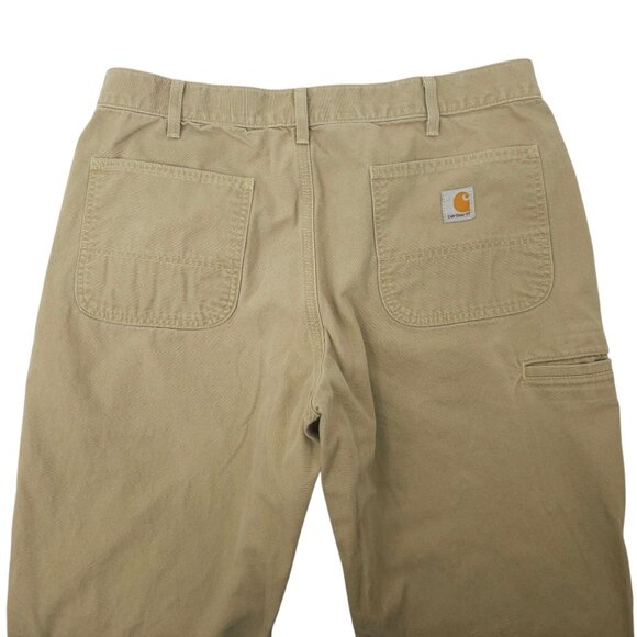 Carhartt Relaxed Fit Pant Mens 36x32 READ B299 Canvas Khaki Straight Leg - Picture 11 of 15